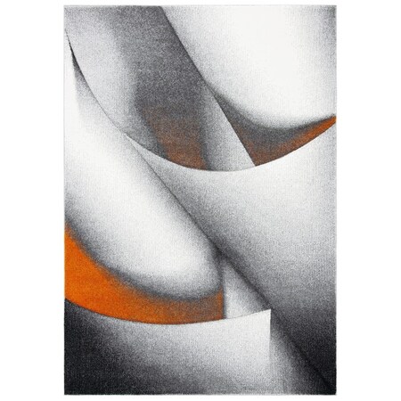Safavieh Modern Square Hollywood Area Rug Grey & Orange - 6 ft. -7 in. x 6 ft. -7 in. HLW716P-7SQ